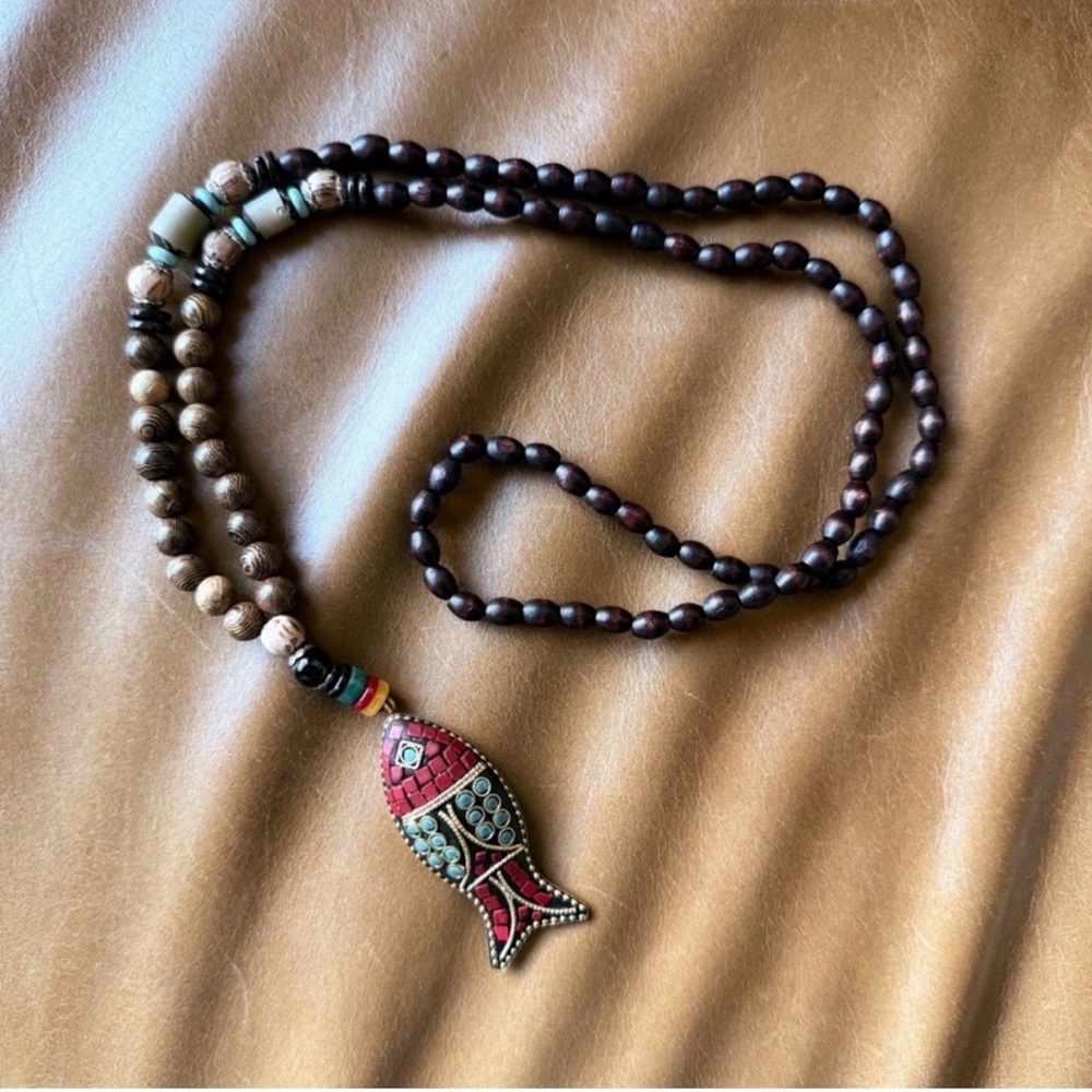 Rock & Vibe Bohemian Fish Pendant Necklace